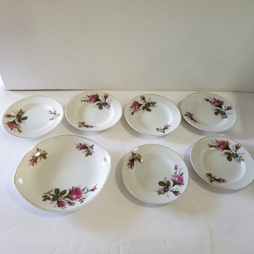 Vintage moss rose porcelain collectable Japan